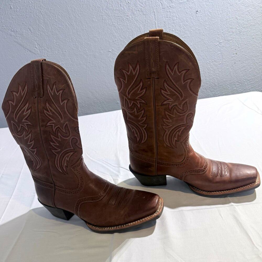 Ariat Legend 35709 Cowboy Boots Mens 11.5 D Brown Leather Square Toe Western